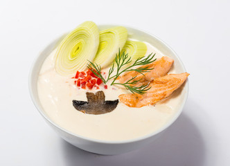 Traditional japaneese noodle soup