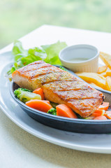 Salmon grilled