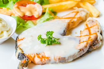 Salmon steak
