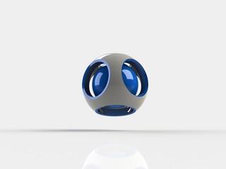 Abstract 3d sphere logos