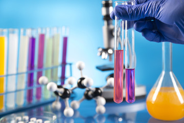 Workplace modern laboratory for molecular biology test