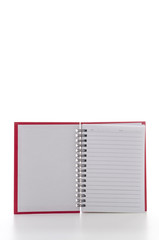 Notebook isolated on white