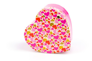 Gift box isolated white background