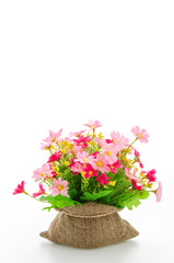 Bouquet flowers isolated on white