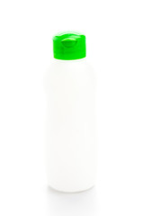 Plastic bottle isolated white background
