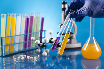 Workplace modern laboratory for molecular biology test