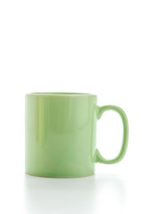 Color mug isolated on white