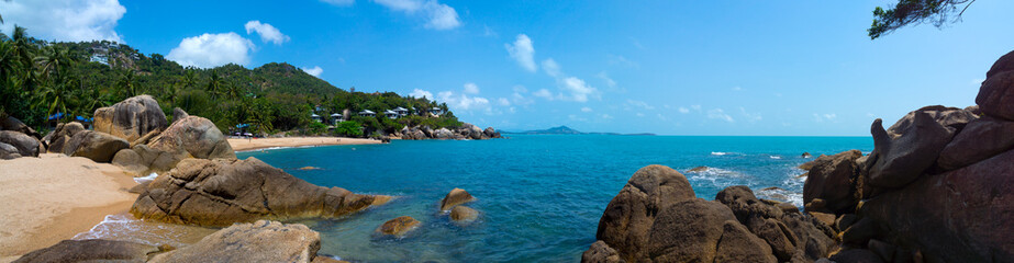 Rocky coastline on Samui Island
