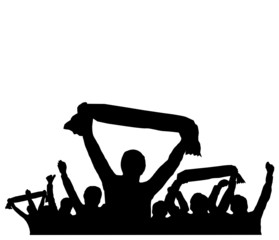 Menschengruppe mit Fahnen © SimpLine