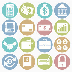 Finance icons set