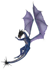 Naklejka premium Blue Dragon