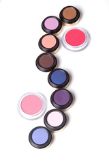 Multicolored make up shadows