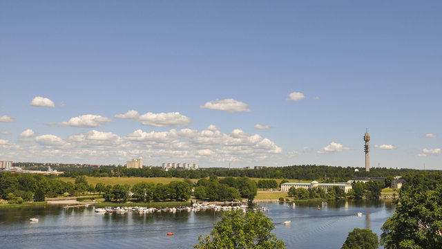 Stockholm, Fernsehturm, Östermalm, Wassersport, Schweden