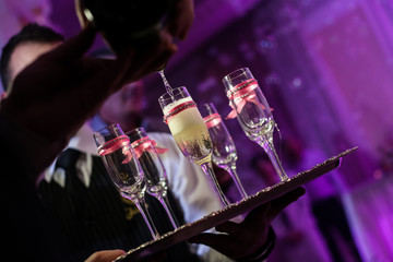 Champagne at the party