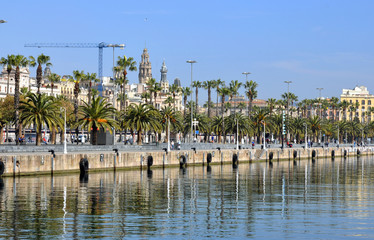 View of the center of Barcelona