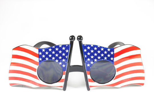 Glasses stripes American flag