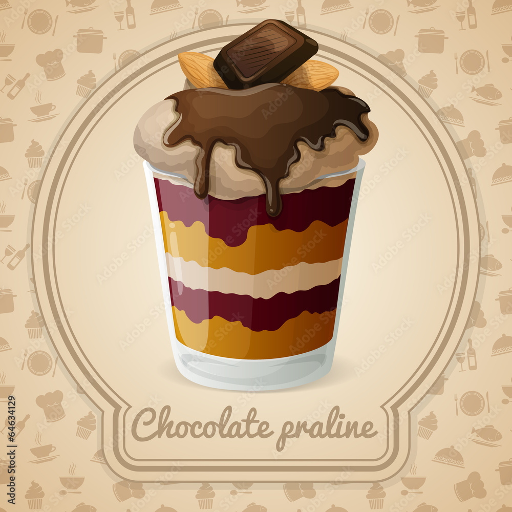 Poster Chocolate praline poster