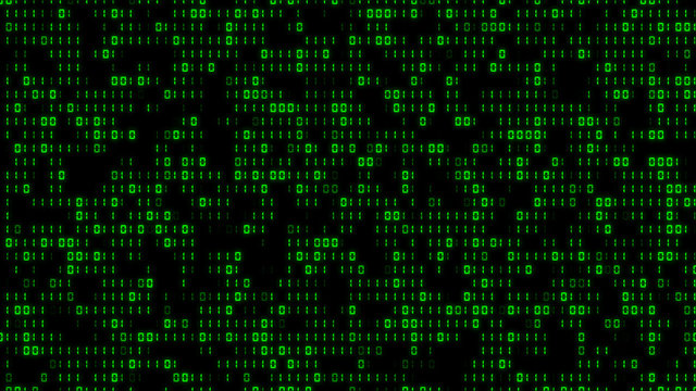 Cool Digital Binary Matrix Effect