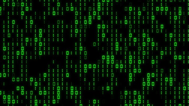 Cool Digital Binary Matrix Effect