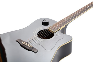 Fototapeta premium Acoustic guitar isolated on white