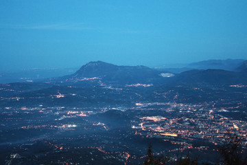 Avellino, panorama da Montevergine