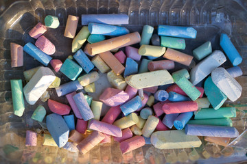 Multicolored chalks