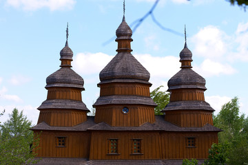 Obraz premium Wooden church wiev