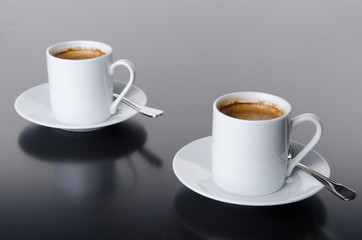 Two cups of coffee