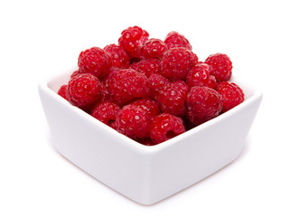 A cup of raspberries © thodonal