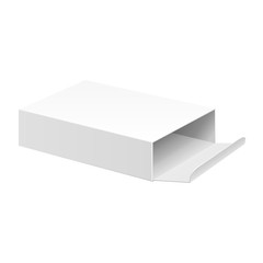 White Opened Product Cardboard Package Box