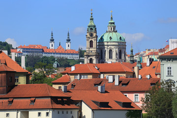 Spring Prague St. Nicholas' Cathedral, Czech Republic