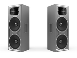 Fototapeta premium 3d rendered illustration of some speakers