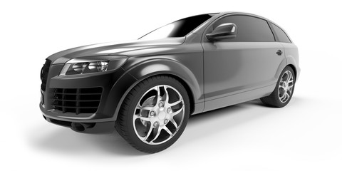 3d rendered illustration of a SUV coupe