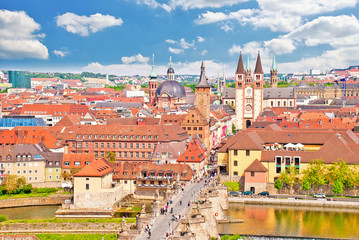 Würzburger Wahrzeichen: Dom, Alte Brücke, Grafeneckart et al