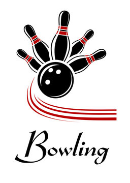 Bowling sports symbol