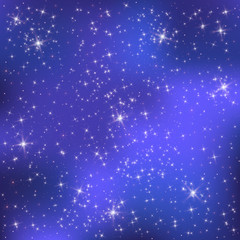Stars on a blue background