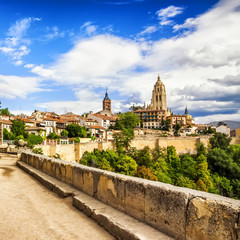 Fototapeta na wymiar Segovia cathedral, Castilla y Leon, Spain