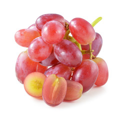 red grape isolated on white