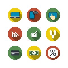 Set of business icons