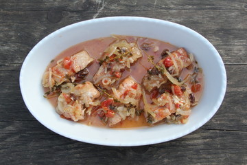 marinierte Lachsforelle
