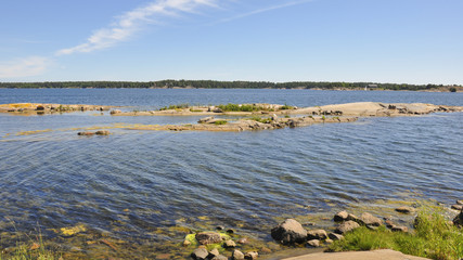 V&auml;stervik, Sch&auml;rengarten, K&uuml;ste, Sommer, Schweden