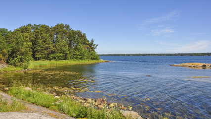 Västervik, Schären, Küste, Wald, Sommer, Schweden © bill_17