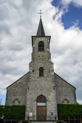 Fototapeta premium Old medieval church in small village