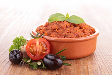 tapenade, dried tomato
