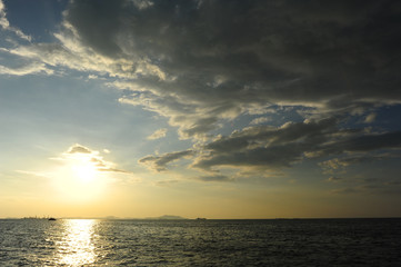 Sea Sunset and Cloudscape