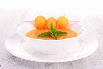 melon soup, gazpacho