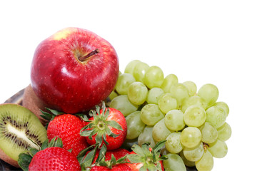 Fruits On White