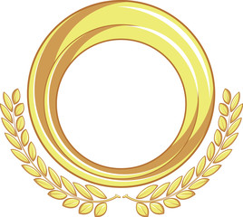 Golden Badge Ornament