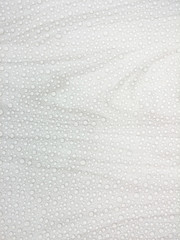 water drops and white marble texture. 