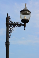 Lamp on the pole in park